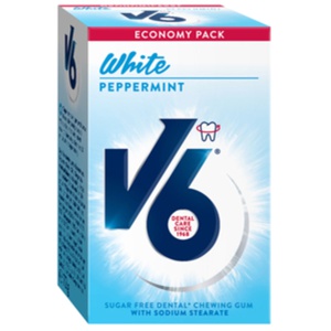 V6 White Peppermint Tyggegummi produktbilde