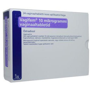 Vagifem vaginaaltbl 10mcg n24 toote pilt