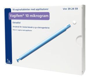 Vagifem, vaginaltablett 10 mikrogram 18 st