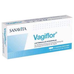 Vagiflor Vaginalzäpfchen 6 St Vaginalsuppositorien Produktbild