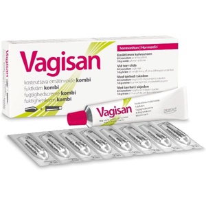 Vagisan Fugtighedscreme Kombi 10 g 8 stk produktbillede