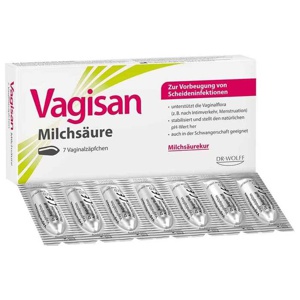 VAGISAN Milchsäure Vaginalzäpfchen Produktbild