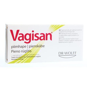 Vagisan piimhappe vaginaalsed suposiidid N7 toote pilt