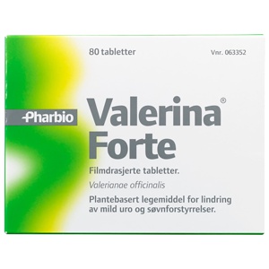 Valerina Forte tabletter 80 stk produktbilde