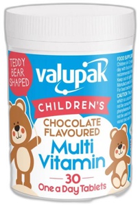 Valupak Children's Chocolate Flavoured Multi Vitamins Pack of 30 product image