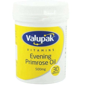 Valupak Evening Primrose Oil Capsules 500mg Pack of 30 product image