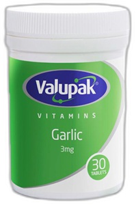 Valupak Garlic 3mg Tablets Pack of 30 product image