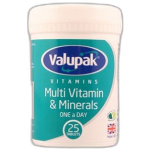 Valupak Multivitamin & Mineral Tablets Pack of 30 product image