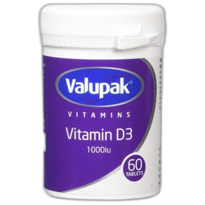 Valupak Vitamin D3 1000iu tablet Pack of 60 product image