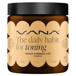 VANA Toning - Creatine Peach 60 gummies produkt bild