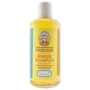 Vanilla Kinder Shampoo Floracell Glas, 200 ml Shampoo Produktbild