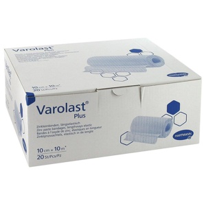 VAROLAST Plus Zinkleimbinde 10 cmx10 m Produktbild