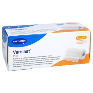 VAROLAST Plus Zinkleimbinde 8 cmx5 m Produktbild