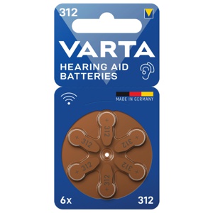 Varta Batteri høreapparat V312, 6 stk. produktbilde