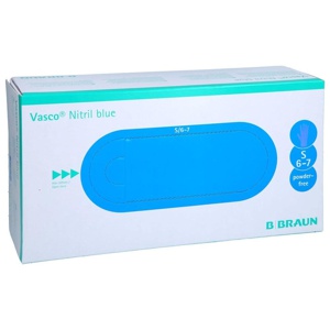 VASCO Nitril blue Untersuchungshandschuhe S Produktbild