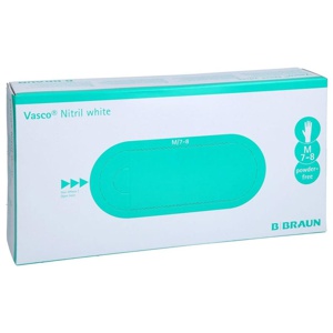 VASCO Nitril white Untersuchungshandschuhe M Produktbild