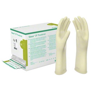 VASCO OP Powdered Handsch.Latex Gr.7,5 naturweiß Produktbild