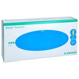 VASCO sensitive Untersuchungshandschuhe Größe S Latex 100 St Handschuhe Produktbild