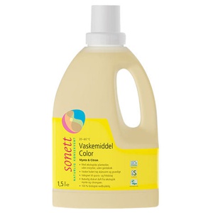 Vaskemiddel Color Mynte & Citron - 1,5L - Sonett produktbillede