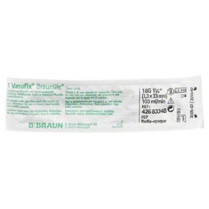 VASOFIX Braunüle 18 G 33 mm grün/weiß Produktbild