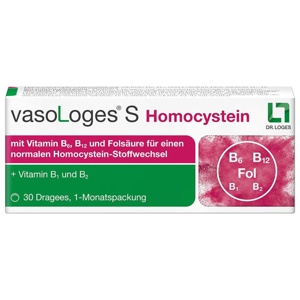 vasoLoges S Homocystein 30 St Dragees Produktbild