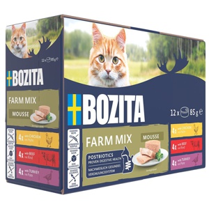 Våtfoder Multibox Farm Mix till katt - 12 x 85 g produkt bild