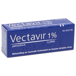 Vectavir 1 % krem 2 g produktbilde