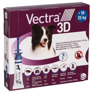 Vectra 3D Lösung z.Auftro.a.d.Haut für Hunde ü.10 - 25 kg, 3 St Lösung Produktbild