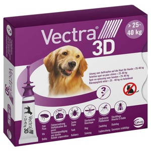 Vectra 3D Lösung z.Auftro.a.d.Haut für Hunde ü.25 - 40 kg, 3 St Lösung Produktbild