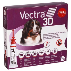 Vectra 3D Lösung z.Auftro.a.d.Haut für Hunde über 40 kg, 3 St Lösung Produktbild