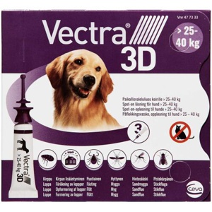 Vectra 3D Spot-On til hunde, 25-40 kg - 3 pipetter produktbillede
