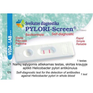 Vedalab helikobakteri kiirtest enesetestimiseks n1 toote pilt