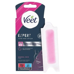 Veet Expert Vaxremsor Normal hud för ansikte 16 st produkt bild