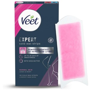 Veet Expert Vaxremsor Normal hud för ben & kropp 20 st produkt bild