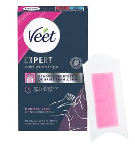 Veet Expert Vaxremsor Normal hud för bikini & underarm, 16st produkt bild