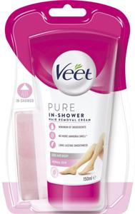 Veet In Shower Hair Removal Cream For Normal Skin 150 ml produkt bild