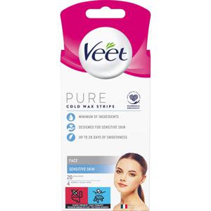 Veet Pure Cold Wax Strips Face 1 st produkt bild