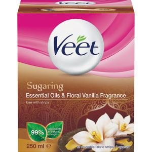 Veet Sugaring Essential Oil & Floral Vanilla 250 ml produkt bild