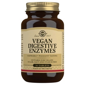 Solgar Vegan Digestive Enzymes - 50 tabletter produktbillede