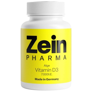 Zein PHARMA Alge Vitamin D3 7000 I.E. 60 St Kapseln Produktbild