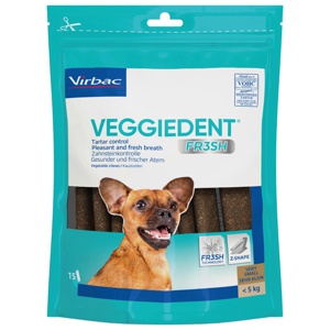 Veggiedent FR3SH XS tyggepinner til hund under 5 kg 15 stk produktbilde