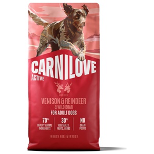 Venison & Reindeer & Wild Boar Active Adult Torrfoder för Vuxna Hundar - 12 kg produkt bild