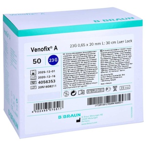 VENOFIX A Venenpunktionsb.23 G 0,65x19mm 30cm blau Produktbild