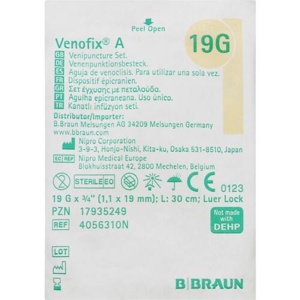 Venofix A Venenpunktionsbesteck19 G 1,1x19mm 30cm creme 1 St Kanüle Produktbild