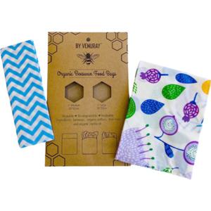 Venuray Bivaxpåsar Blommor & Blått mönster 2-pack produkt bild