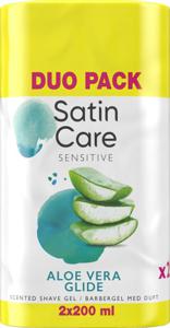 Gillette Venus Satin&nbsp;Care&nbsp;Sensitive&nbsp;Aloe&nbsp;Vera&nbsp;Glide&nbsp;rakgel&nbsp;2 x 200 ml produkt bild