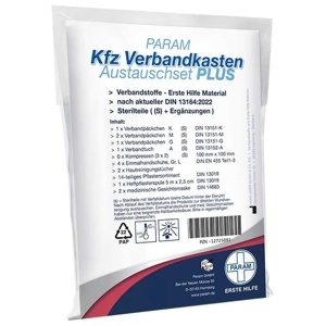VERBANDKASTEN Austauschset PLUS Kfz DIN 13164 Par. Produktbild