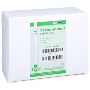 VERBANDMULL 10 cmx5 m 8fach Rolle Produktbild