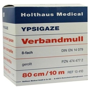 Verbandmull Ypsigaze 10mx10cm gerollt 8fach Produktbild