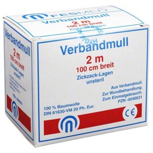 Verbandmull zickzack BW 20 / 1, 1 St n.v. Produktbild